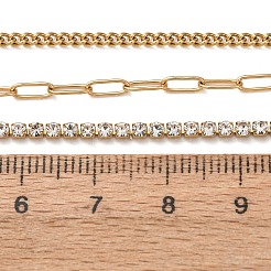Unisex 304 Stainless Steel 3 Layer Necklaces for Women Men&nbsp;NJEW-P357-02G
