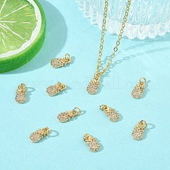SHEGRACE Brass Micro Pave Cubic Zirconia Pendants&nbsp;XGRQ3D915-478G