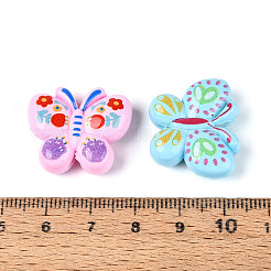 Baking Paint Printed Opaque Acrylic Beads&nbsp;MACR-N018-10