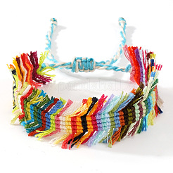 Bohemian Style Handmade Woven Polyester Cord Bracelets for Women&nbsp;TI9279