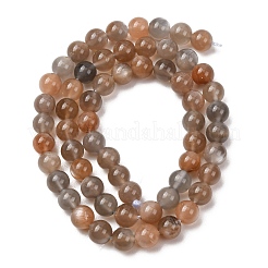 Grade AA Natural Multi-Moonstone Bead Strands&nbsp;G-M296-01-6mm