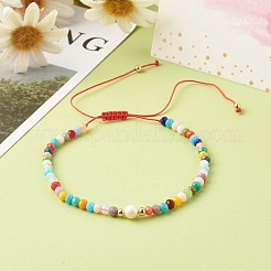 Nylon Thread Braided Bead Bracelets Sets&nbsp;BJEW-JB06448