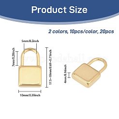 20Pcs 2 Colors 304 Stainless Steel Pendants&nbsp;STAS-CA0002-46