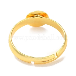 Rack Plating Adjustable Brass Ring Findings&nbsp;LS-KK-F090-08G-02