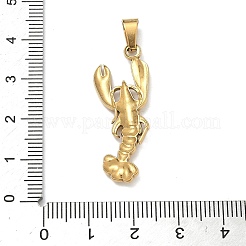 304 Stainless Steel Pendants&nbsp;STAS-F336-13G-02