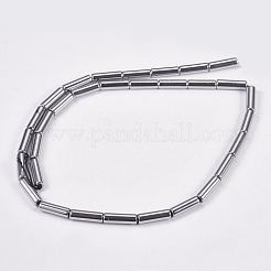 Non-magnetic Synthetic Hematite Beads Strands&nbsp;G-K022-3x14mm-08