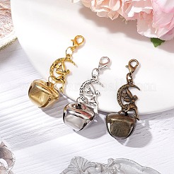 3Pcs 3 Colors Alloy Fairy Bell Pendant Decorations&nbsp;HJEW-JM02412