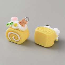 Opaque Resin Pendants&nbsp;RESI-CJC0028-05P-03