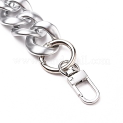 Spray Painted CCB Plastic Curb Chains Bag Handles&nbsp;AJEW-BA00052