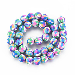 Handmade Polymer Clay Beads Strands&nbsp;CLAY-N008-054-09