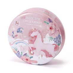 Pink Unicorn Printed Tinplate Candles&nbsp;DIY-P009-A08