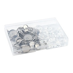 25Pcs 5 Styles 304 Stainless Steel Leverback Earring Settings&nbsp;STAS-FS0002-10