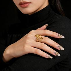 Irregular 304 Stainless Steel Cuff Open Rings for Women&nbsp;LD5997