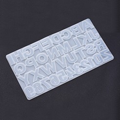 Number and Letter Design DIY Silicone Molds&nbsp;AJEW-P042-03