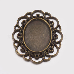 Tibetan Style Cabochon Setting&nbsp;LS-TIBEP-EA079YKG-AB-LF