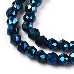 Electroplate Glass Beads Strands&nbsp;GLAA-H021-01A-FP16
