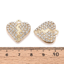 Alloy Rhinestone Pendants&nbsp;FIND-N008-11KCG