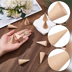 16Pcs Wooden Ring Displays&nbsp;RDIS-SC0001-05B