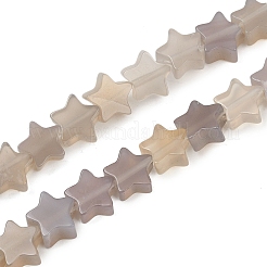 Natural Grey Agate Beads Strands&nbsp;G-U021-B01-02