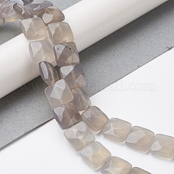 Natural Grey Agate Beads Strands&nbsp;G-K359-B12-01