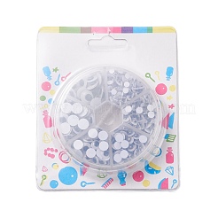 4mm~9mm Mixed Size Black & White Wiggle Googly Eyes Cabochons DIY Scrapbooking Crafts Toy Accessories&nbsp;KY-X0002-B