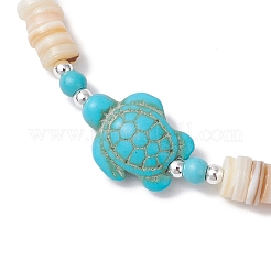 3Pcs Natural Freshwater Shell Beaded Stretch Bracelets&nbsp;BJEW-JB11804