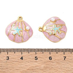 304 Stainless Steel Enamel Pendants&nbsp;STAS-Q119-27G-02
