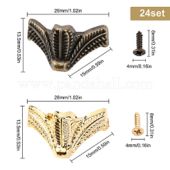 24 Stes 2 Colours Zinc Alloy Bracket&nbsp;FIND-GF0001-79