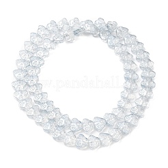 Transparent Electroplate Glass Beads Strands&nbsp;EGLA-F158-PL03-A