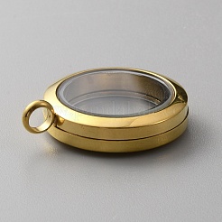 304 Stainless Steel Locket Pendants&nbsp;LS-STAS-WH0027-44G