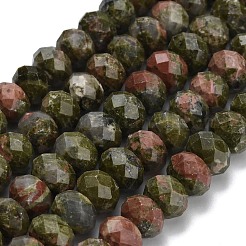 Natural Unakite Beads Strands&nbsp;G-Z111-A31