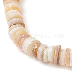 2Pcs Natural Cultured Freshwater Pearl & Shell & Brass Spacer Beads Stretch Bracelets for Women&nbsp;BJEW-JB11874