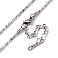 Non-Tarnish 201 Stainless Steel Boston Link Chain Necklace for Men Women&nbsp;LS-NJEW-P268-A31-1X5