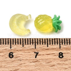 Transparent Glitter Resin Cabochons&nbsp;CRES-I050-05