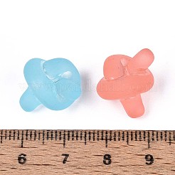 Frosted Transparent Acrylic Beads&nbsp;FACR-T008-01M
