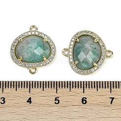 Natural Amazonite Faceted Oval Links&nbsp;G-B126-01G-17