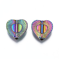 Rack Plating Rainbow Color Alloy Beads&nbsp;PALLOY-S180-356