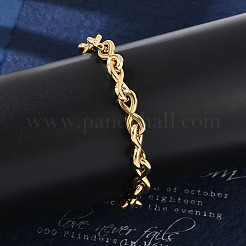 304 Stainless Steel Infinity Link Chain Bracelets for Women Men&nbsp;BJEW-F488-53D-G