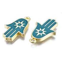 Spray Painted Alloy Pendants&nbsp;PALLOY-Q436-009B-NR