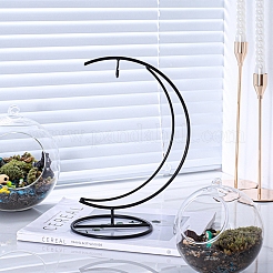 Moon Shaped Glass Bottle Iron Hanging Rack&nbsp;IFIN-Q127-02A