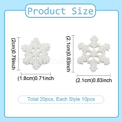 20Pcs 2 Styles Resin Cabochons&nbsp;CRES-YW0002-71