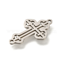 201 Stainless Steel Laser Cut Connector Charms&nbsp;STAS-R132-13P