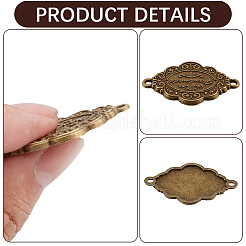 60Pcs 3 Styles Tibetan Style Alloy Connector Charms&nbsp;PURS-CL0001-31