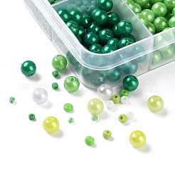 DIY 10 Grids ABS Plastic & Glass Seed Beads Jewelry Making Finding Beads Kits&nbsp;DIY-G119-01G