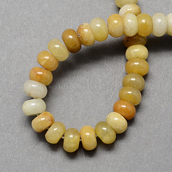 Natural Gemstone Old Topaz Jade Stone Rondelle Beads Strands&nbsp;X-G-S105-8mm-18