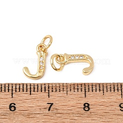 Brass Micro Pave Cubic Zirconia Charms&nbsp;X-KK-I382-03G-J