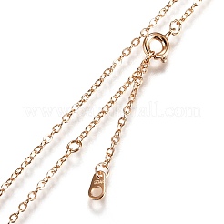 Brass Micro Pave Clear Cubic Zirconia Double Letter Pendant Necklaces&nbsp;NJEW-Z010-22