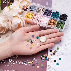 2100Pcs 10 Colors Handmade Polymer Clay Beads&nbsp;CLAY-BT0001-04