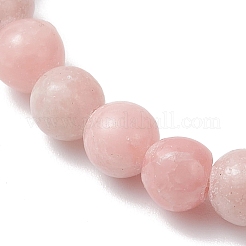 Natural Pink Opal Round Beaded Stretch Bracelets for Women&nbsp;BJEW-JB12836-01