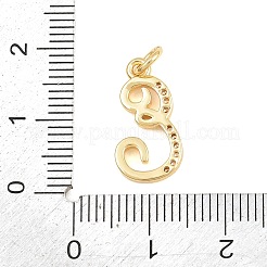 Brass Micro Pave Clear Cubic Zirconia Pendants&nbsp;CU-CBA7939-01E-G